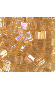 Miyuki tila 5x5mm beads - Transparent light topaz ab TL-251